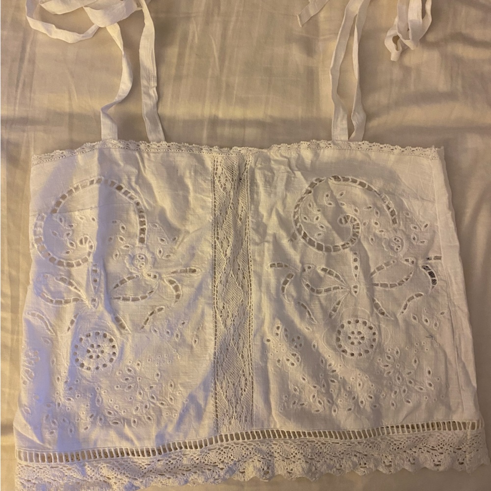 Topshop Crochet Tank Top (Size 4)